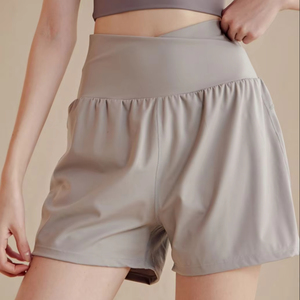 Shorts Deportivos Transpirables y Ecológicos para Mujer, Shorts de Yoga y Ciclismo de Cintura Alta con Cierre Elástico y Estampado Moderno - Product Image 4