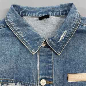 แจ็กเก็ตบอมเบอร์ยีนส์ใส่ได้ทั้งชายและหญิงแจ็กเก็ตแฟชั่นไฮสตรีทใหม่ฤดูหนาวใส่สบาย - Product Image 3