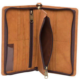 Cartera de mano de lujo para mujer, cartera con logotipo personalizable, bolso de mano con cremallera, cierre de botón, decoración con borlas - Product Image 3