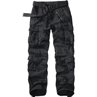 Pantalon cargo camouflage pour homme, style hip-hop, poids moyen, imperméable, 100% polyester, séchage rapide, écologique, respirant, multi-poches
