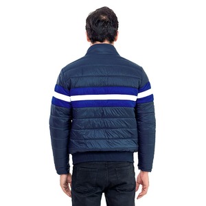 Chaqueta acolchada de invierno para hombre de alta calidad, logotipo personalizado, cremallera, diseño acolchado impermeable, tela ligera Reversible con decoración de piel - Product Image 4