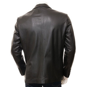 Wholesale Custom Made High Quality <strong>Men's</strong> Leather <strong>Blazer</strong> Breathable Winter Wear <strong>Men</strong> Leather <strong>blazer</strong> with Customized Color &amp; Design