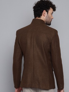 Blazer marron café de haute qualité, vêtement décontracté, manteau avec tissu doux et confortable pour hommes, disponible à un prix compétitif - Product Image 3
