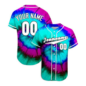 Ropa Deportiva de Sarga, Jerseys en Blanco, Ropa de Calle de Béisbol, Apliques Bordados, Sublimación, Unisex - Product Image 5