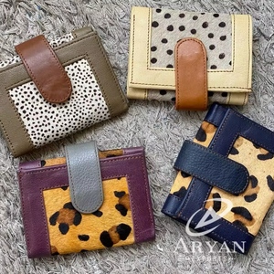 Billetera de piel de vaca, bolso de mano de piel, estilo informal - Product Image 1