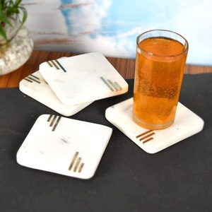 Nordic Absorbent Drinks Resin Wood Coasters Custom Wood Resin Coaster Wholesale Engraving Drink Coasters <b>Square</b> Gift for Wedding - Product Image 5