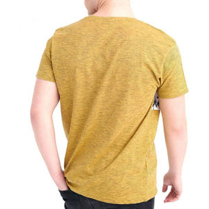 T-shirts à col rond surdimensionnés en coton épais pour hommes, respirants, manches courtes, couleur pure, respectueux de l'environnement - Product Image 5