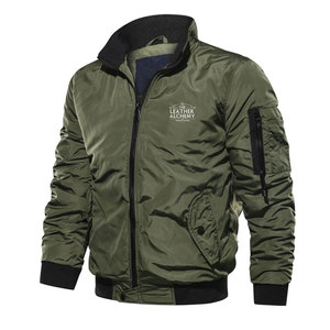 Pakistan Made Simple Design Bomber Winter <b>Jacket</b> For <b>Men</b> Featuring Full Zipper <b>Warm</b> And Casual Fit For All Day Wear - Product Image 1
