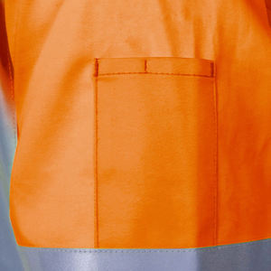 Hi Vis เสื้อแจ็กเก็ตแบบมีซิปสะท้อนแสง,เสื้อแจ็กเก็ตการจราจรแบบหลายกระเป๋าพิมพ์โลโก้แบบกำหนดเองเสื้อผ้าสะท้อนแสง3M - Product Image 2