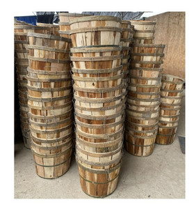 Panier à Crabe de Taille Personnalisée Caisse Ronde en Bois avec Couvercle Panier à Crabe Boisseau à Copeaux de Bois Coffre à Seau du Vietnam - Product Image 4
