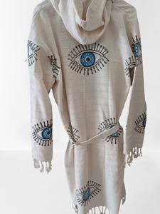 New Turkish <b>Towel</b> Eyes Quick Drying Cotton Long Sleeve Colorful Soft Bathrobe Women Men <b>Beach</b> Pool Home Hot Factory Sale - Product Image 3