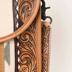 Otoño de lujo estilo occidental vaquera bandolera personalizado Tooled sillín manta borla decoración cierre de cremallera al por mayor - Product Image 3