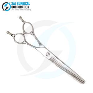 Tijeras de adelgazamiento de acero inoxidable de 7 pulgadas de alta calidad para mascotas Fuente de alimentación manual para capa esponjosa Mezcla de textura Aseo - Product Image 4