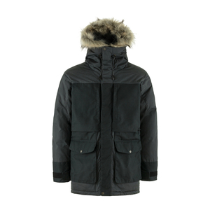 Parka polar cálida de invierno de fabricantes profesionales para hombre Chaqueta con capucha con relleno de algodón largo de talla grande - Product Image 1