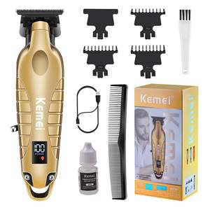Tondeuse professionnelle sans fil rechargeable pour cheveux et barbe pour hommes, tondeuse à cheveux à lame en T à coupe zéro, prise US - Product Image 6