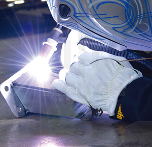 2025 nouveaux gants de soudage confortables respirants antidérapants durables avec renfort de paume en cuir de vache fendu longue manchette pour les soudeurs - Product Image 6