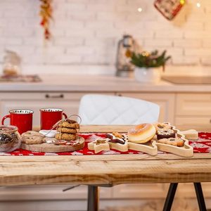 High Quality <b>Christmas</b> <b>Tree</b> Wood Carved Snacks Serving Platter For <b>Christmas</b> Party - Product Image 6