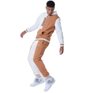 Vêtements de sport pour hommes Survêtements solides imprimés Survêtement décontracté Nouveau style Sweats à capuche et pantalons de survêtement à fermeture éclair Ensembles deux pièces - Product Image 3