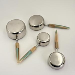 Ensemble de cuillères et tasses à mesurer en acier inoxydable avec manche en résine, outils de pâtisserie, cuillère à mesurer pour le café, accessoires de barman - Product Image 5