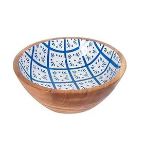 Ensaladera de madera de acacia de primera calidad Plato para servir para ensaladas frescas y frutero para una cena elegante A bajo precio. - Product Image 4