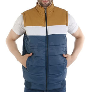 Custom Logo Made Design Your Own Logo Men Puffer <b>Vest</b> Casual Outdoor Wear Men Puffer <b>Vests</b> - Product Image 3