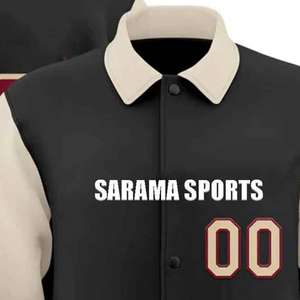 Chaquetas Letterman Personalizadas de Primera Calidad al por Mayor, Chaqueta Universitaria de Béisbol Ajustada para Hombre - Product Image 2