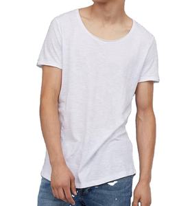 Personalizado precio al por mayor 100 algodón hombres ropa más tamaño hombres camisetas blancas camiseta hombro caído camiseta - Product Image 4