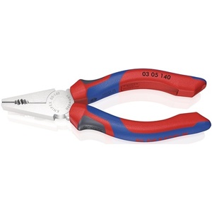 Pince combinée KNIPEX 140 mm chromée à poignées multi-composants pour la pêche - Product Image 1
