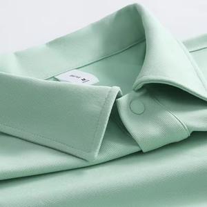 Maillot sur mesure de haute qualité pour chemise Golf jouant couleur unie coupe régulière respirant basique hommes - Product Image 3