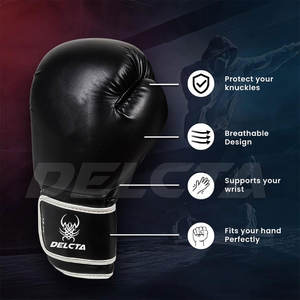 Gants de boxe professionnels en vente chaude, matériau durable, gants de boxe taille adulte - Product Image 2