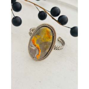 Wydell Billie BB Agate & Sterling Silver Fashion Cuff Bracelet - Product Image 3