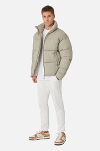 Wholesale AIFRAN SPORTS High Quality Custom Logo Winter <b>Jacket</b> for <b>Men</b> Puffer Bubble Style Hooded Breathable Canvas Pockets OEM - Product Image 2