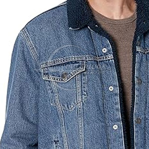 Chaqueta abotonada, abrigo, chaqueta vaquera de gran tamaño para hombre, chaqueta vaquera OEM para hombre, prendas de vestir informales, pantalones vaqueros de otoño - Product Image 6