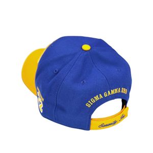 Sigma แกมมา Rho sgrho หมวกแก๊ปสโมสรสีทองสีน้ำเงิน20ผ้าขนสัตว์80คริลิคปักหมวกเบสบอลปรับได้ด้านหน้าด้านหลัง22 - Product Image 2