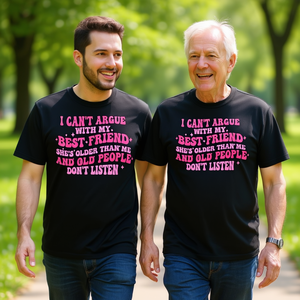 T-shirt 'Il Miglior Amico È Più Anziano di Me' - Non Posso Controversare con il Mio Amico - Prodotto Promozionale - Product Image 1