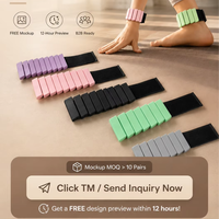 Bracelets lestés en fer avec logo personnalisé, poids unisexes en silicone pour poignets et chevilles 1 lb 2 lb, réglables, écologiques, prix de gros