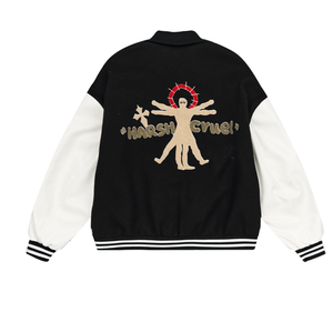 Derniers modèles de vestes universitaires à col montant pour hommes pour l'hiver Produit très vendu avec logo à l'avant Bon matériel Services OEM - Product Image 3