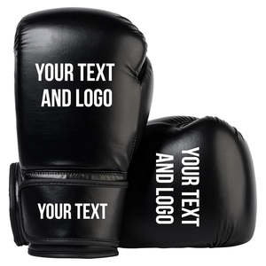 OEM Customized Leather Boxing <b>Gloves</b> <b>Men</b> Women <b>Waterproof</b> Non-Slip Adjustable for Wrist Strap Custom Logo Hand Grips for - Product Image 4