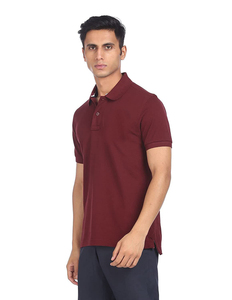 Bordado personalizado de alta calidad para hombres para camisetas de polo 65% algodón y tela de punto de material 35% con logotipo impreso - Product Image 1