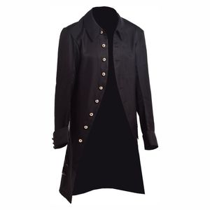 Manteau coupe-vent pour homme, veste longue en cuir à capuche, veste de moto en cuir pour homme, veste de mode coréenne d'hiver - Product Image 3