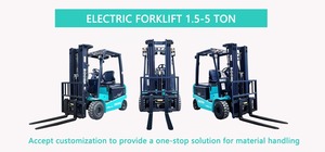 Carretilla elevadora eléctrica original 1 tonelada 2 toneladas 3 toneladas granja todo terreno potente terreno áspero carretilla elevadora duradera bajo precio al por mayor - Product Image 2