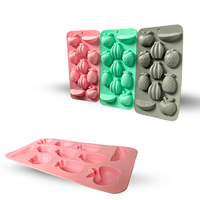Moules à glaçons en gelée de silicone Moules à glaçons en forme de fruit Bonbons au chocolat Gummy 3D Silicone Fruit
