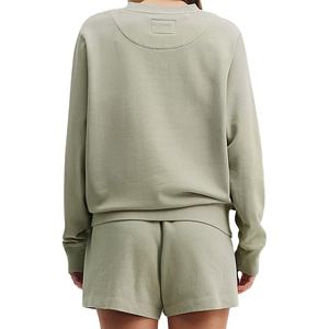 Conjuntos de Dos Piezas para Mujer, Estilo Moderno, 100% Algodón Felpa, Color Sólido, Personalizable, Hombros Caídos, Manga Corta, Oversize, Largo hasta la Rodilla, 2026 - Product Image 2