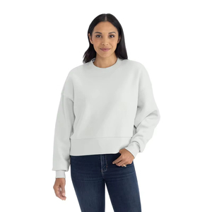Sweat-shirt personnalisé pour femme en polaire d'hiver, séchage rapide, 100 % coton, épaules tombantes, style streetwear, anti-boulochage, respirant - Product Image 2