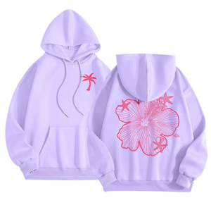 OEM moda mujer sudaderas con capucha de moda y de moda suelta Ajuste de alta calidad azul marino sudadera al por mayor personalizada mujer sudadera - Product Image 5