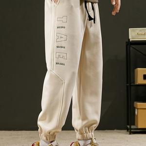 OEM 2025 Unisex Baggy Casual <b>Pants</b> for <b>Men</b> Autumn Straight <b>Gym</b> Woolen Cashmere <b>Pant</b> Customizable Plus Size Trousers - Product Image 1