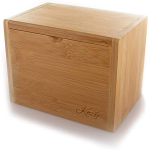Solid <b>Wood</b> Bamboo Design Decorative Food <b>Storage</b> Container <b>Bin</b> - Product Image 3