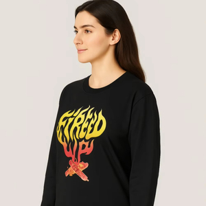 Tela de Forro Polar con Estampado Digital, 350 g/m², Peso Pesado, Logotipo Personalizado, Sudaderas y Hoodies de Manga Larga para Mujer de Alta Calidad al por Mayor - Product Image 1