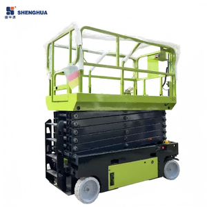 거친 지형용 가위형 리프트 대형 플랫폼 전기 야외 고소작업대 6.8-20m 작업 높이 펜던트 리모컨 - Product Image 4