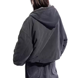 Vestes pour hommes Veste surdimensionnée d'hiver chaude doudoune avec logo personnalisé Vêtements d'extérieur imperméables et coupe-vent à capuche Streetwear - Product Image 3